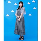 メローフリルストライプジャンパースカート | axes femme | 詳細画像4 