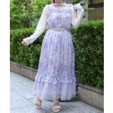 紫陽花柄ショルダーリボンワンピース | axes femme | 詳細画像7