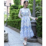 紫陽花柄ショルダーリボンワンピース | axes femme | 詳細画像9