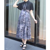 アートローズ柄ケープワンピース | axes femme | 詳細画像7