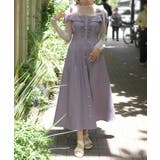 ラベンダー | ショルダーリボンワンピース | axes femme