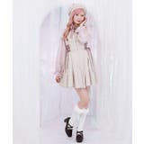 ベージュ | リボン付センタージップジャンパースカート | axes femme