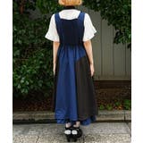バイカラーストライプジャンパースカート | axes femme | 詳細画像3 