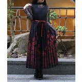 彼岸花柄プリーツジャンスカ | axes femme | 詳細画像1