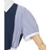 ストライプ切替シャツワンピース | axes femme | 詳細画像12