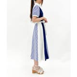 ストライプ切替シャツワンピース | axes femme | 詳細画像2