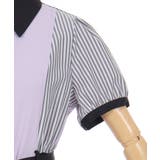 ストライプ切替シャツワンピース | axes femme | 詳細画像31