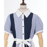 ストライプ切替シャツワンピース | axes femme | 詳細画像7