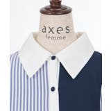 ストライプ切替シャツワンピース | axes femme | 詳細画像9