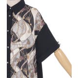 柄切替シャツワンピース | axes femme | 詳細画像30