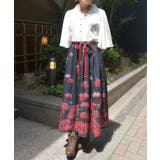 白 | 彼岸花柄ワンピース | axes femme