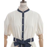ストライプ切替シャツワンピース | axes femme | 詳細画像16
