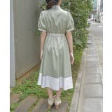 ストライプ切替シャツワンピース | axes femme | 詳細画像3