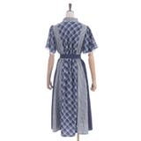 チェック切替パッチワークワンピース | axes femme | 詳細画像19