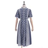 チェック切替パッチワークワンピース | axes femme | 詳細画像21