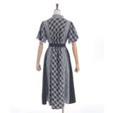 チェック切替パッチワークワンピース | axes femme | 詳細画像27