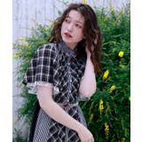 チェック切替パッチワークワンピース | axes femme | 詳細画像5