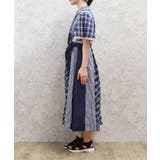 チェック切替パッチワークワンピース | axes femme | 詳細画像6