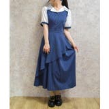 紺 | 星座刺繍アシメドッキングワンピース | axes femme