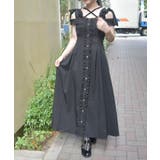 黒 | ショルダーリボンワンピース | axes femme