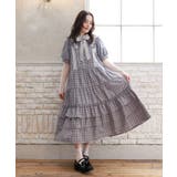 丸襟チェックワンピース | axes femme | 詳細画像4 