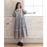 グレー | 丸襟チェックワンピース | axes femme