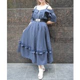 紺 | ストライプオフショルＯＰ | axes femme