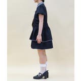 バイカラーシャツミニワンピース | axes femme | 詳細画像2