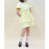 イエロー | バイカラーシャツミニワンピース | axes femme