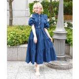 リボンショルダーデニムワンピース | axes femme | 詳細画像12