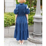 リボンショルダーデニムワンピース | axes femme | 詳細画像3