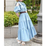 リボンショルダーデニムワンピース | axes femme | 詳細画像5