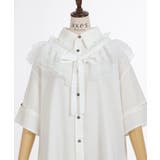 チュールフリルカラー付シャツ | axes femme | 詳細画像5