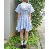 ストライプ柄フードシャツワンピース | axes femme | 詳細画像3