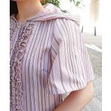 ストライプ柄フードシャツワンピース | axes femme | 詳細画像8