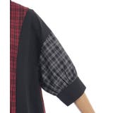 チェックバイカラーシャツワンピース | axes femme | 詳細画像24 