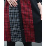 チェックバイカラーシャツワンピース | axes femme | 詳細画像5 