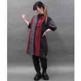 チェックバイカラーシャツワンピース | axes femme | 詳細画像7 
