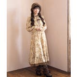 イエロー | アンブルローズ柄ワンピース | axes femme