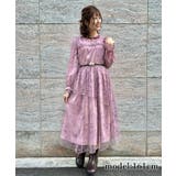 スイートピー柄チュールＯＰ | axes femme | 詳細画像3 
