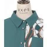スカーフ切替シャツワンピース | axes femme | 詳細画像16 