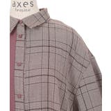 柄切替バイカラーシャツワンピ | axes femme | 詳細画像25