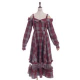 タータンチェック肩開ワンピース | axes femme | 詳細画像16