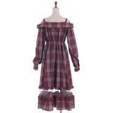 タータンチェック肩開ワンピース | axes femme | 詳細画像18