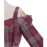 タータンチェック肩開ワンピース | axes femme | 詳細画像21