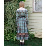 タータンチェック肩開ワンピース | axes femme | 詳細画像3