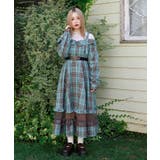 ミント | タータンチェック肩開ワンピース | axes femme