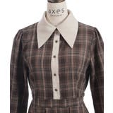バイカラーチェックワンピース | axes femme | 詳細画像15 