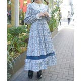 ブルー | ローズ・ステンドグラスワンピース | axes femme