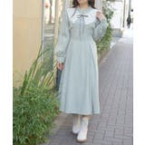 ミント | 付け襟付ハイウエストワンピース | axes femme